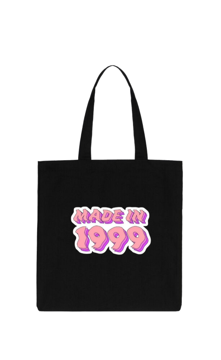 age tote bag Black 1999