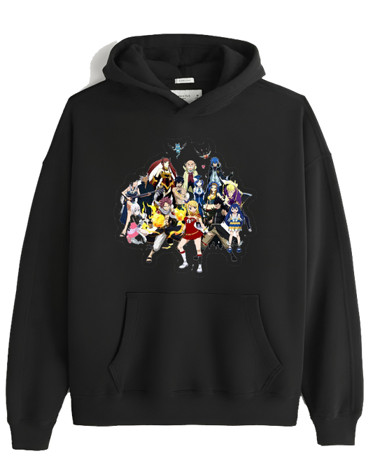 fairy tail One Size hoodie Black 4