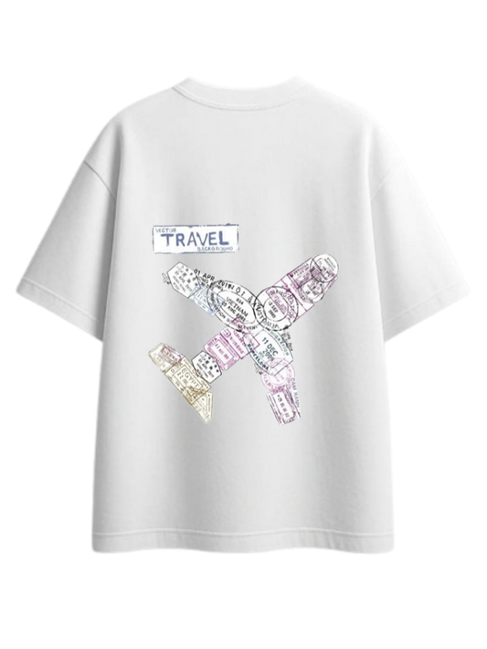 travel travellar t- shirt White Back 4
