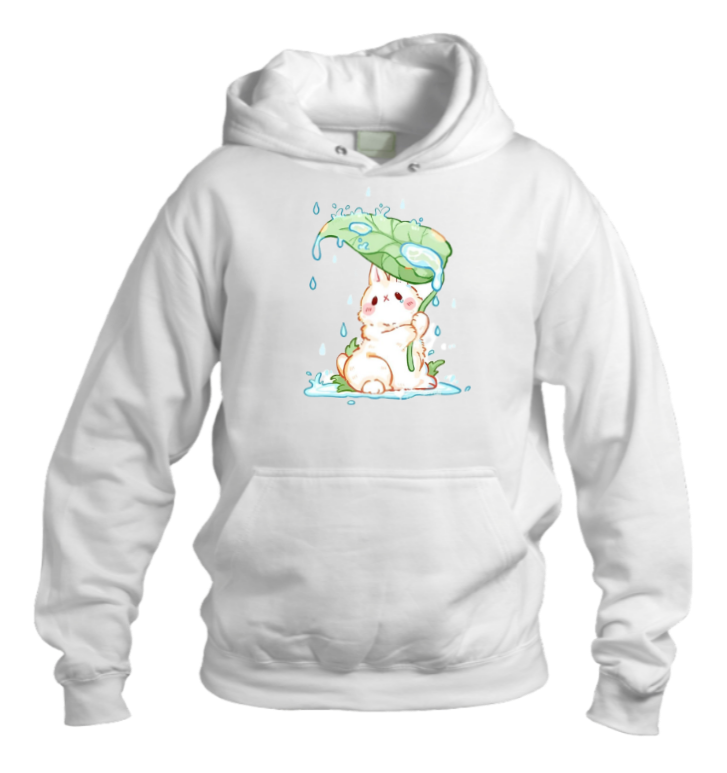 bunny Oversize Hoodie White 4