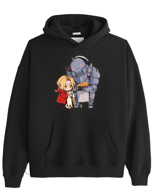 full metal alchamest One Size hoodie Black 4