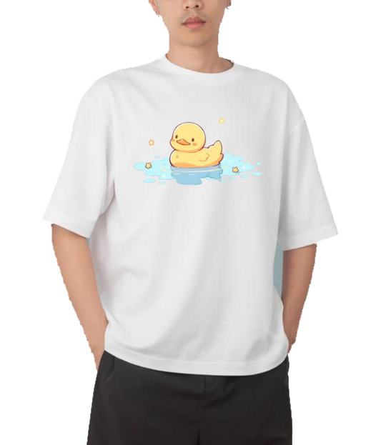 duck One Size t- shirt  White 4