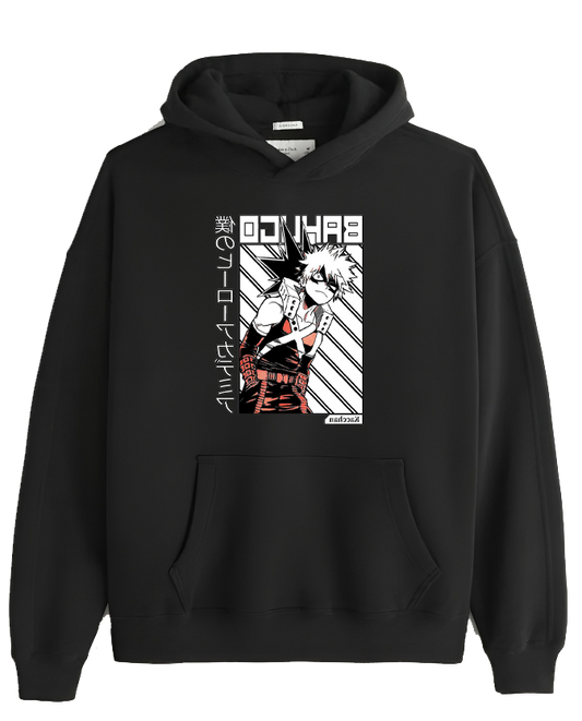 Boku no hero academy bnha One Size hoodie Black 4