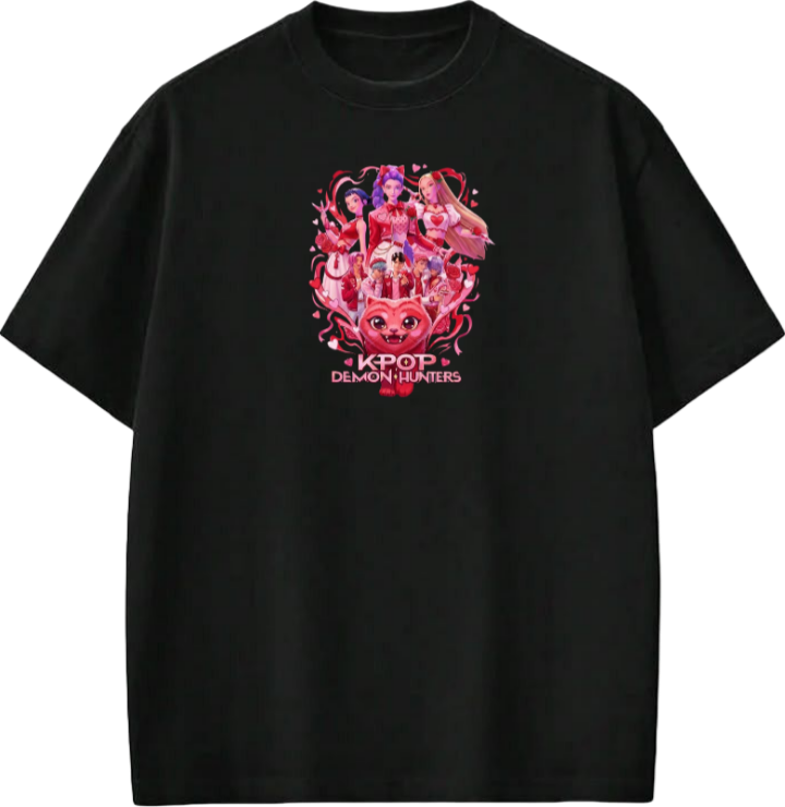 Hunterix kpop  t- shirt Black 4