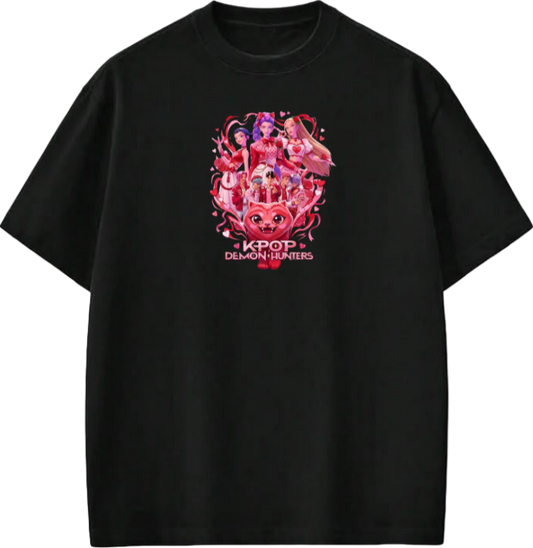 Hunterix kpop  t- shirt Black 4