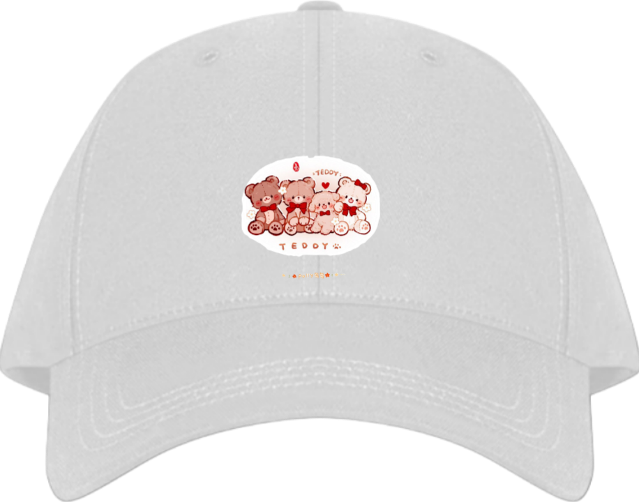 bear Baseball cap White  4