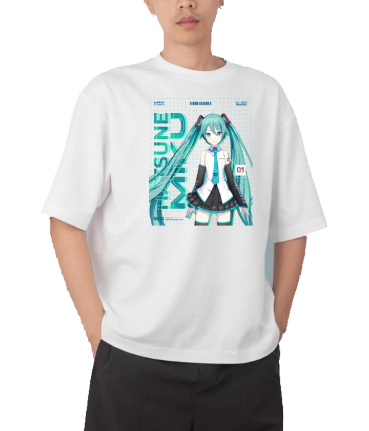Hatsune Miku t- shirt One Size White 4