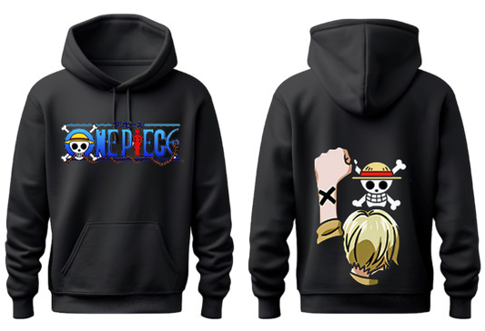 one piece One Size hoodie Black Back 4