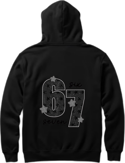 designs 67 Oversize Hoodie Black Back 4