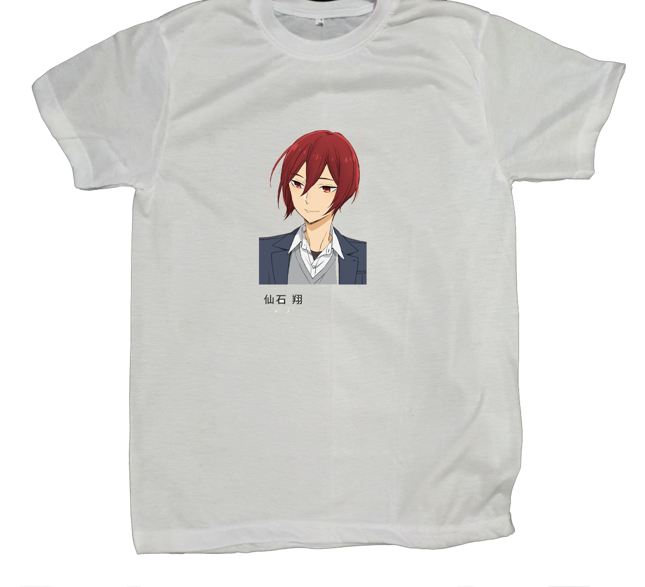 Horimiya t- shirt fat White 4