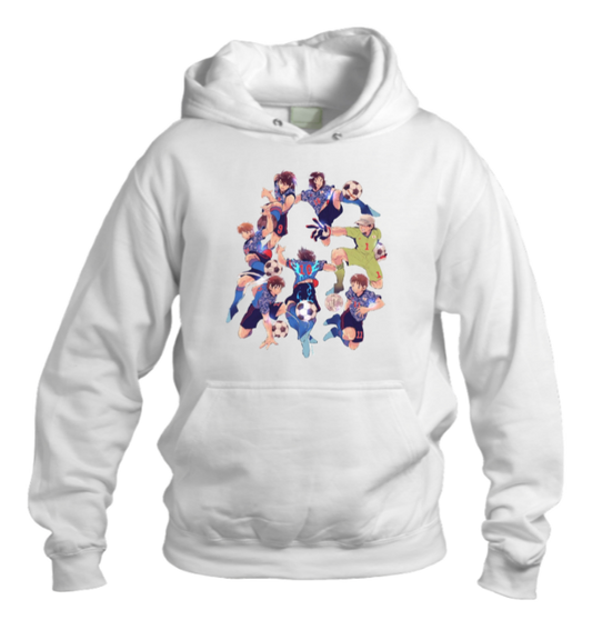 Captain Tsubasa Over Size hoodie White 4