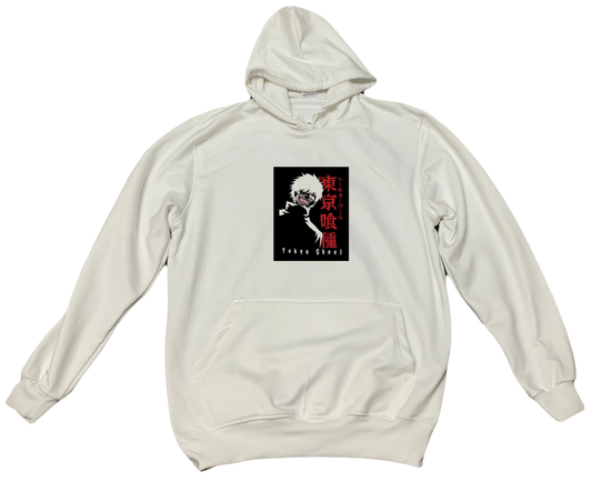 okyo Ghoul One Size hoodie White 23