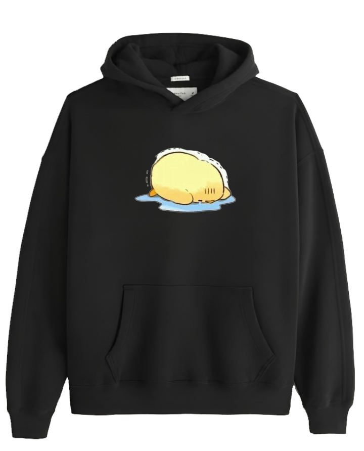 duck Oversize Hoodie Black 4