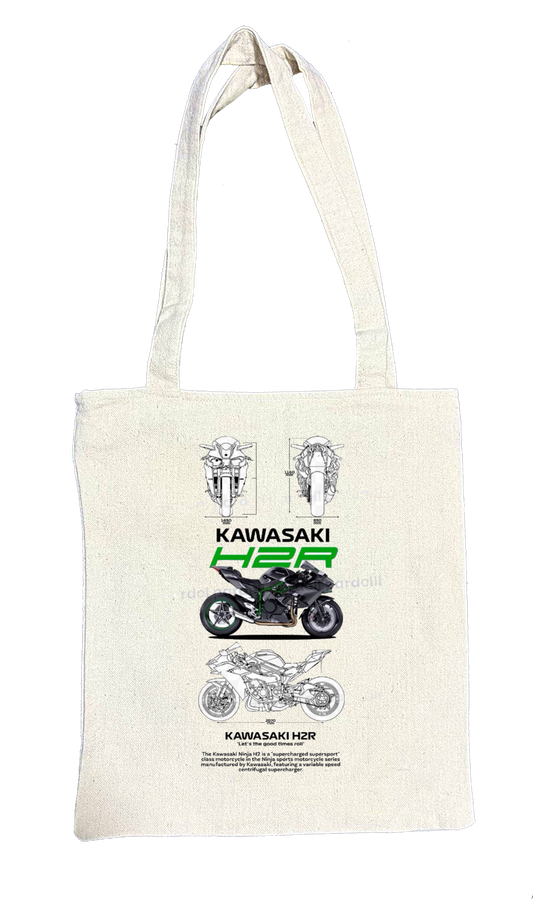MOTOR CYCLE tote bag beige 4
