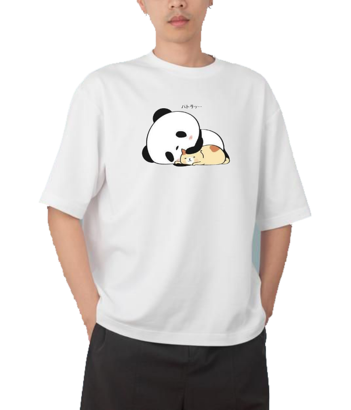 PANDA Oversize Hoodie White 4