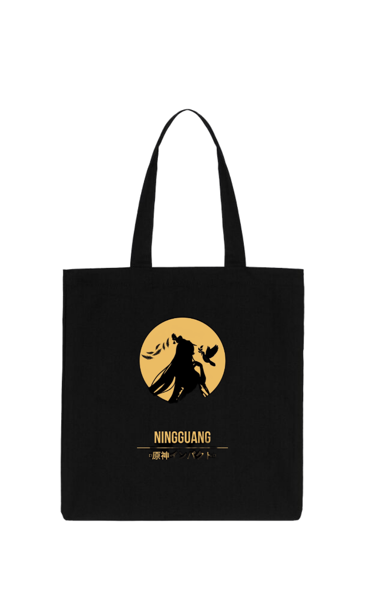 Genshin Impact Ningguang tote bag Black 4