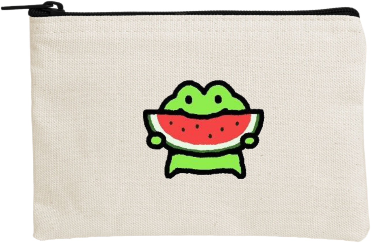 Frog wallet pencil case Beige 4