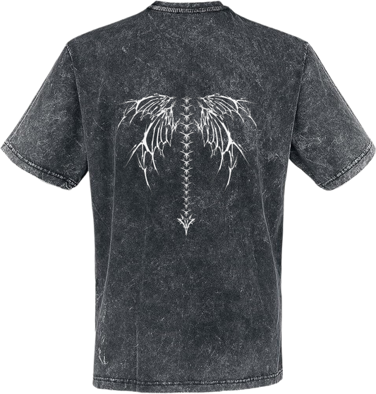 Goth t- shirt Washed Back 4