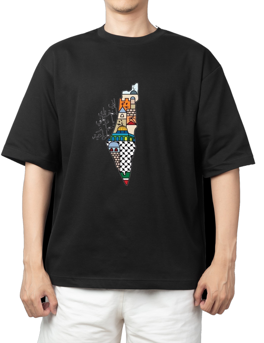 Palestine t- shirt One Size Black 4