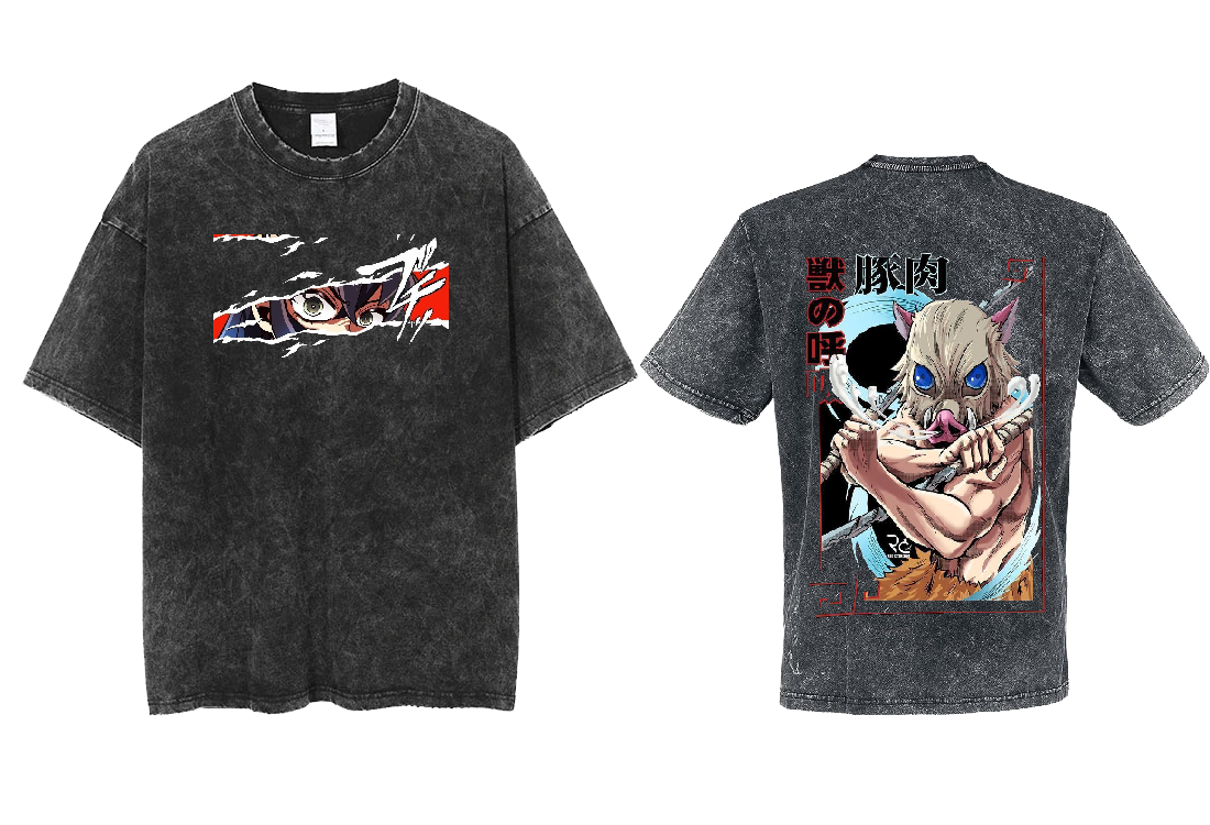 Anime Demon slayer nezuko tanjiro  One Size t- shirt Washed 4