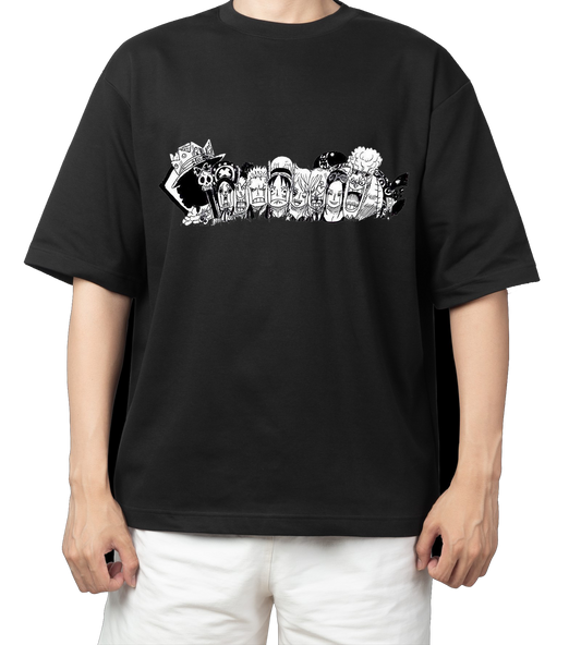 one piece t- shirt One Size Black 4