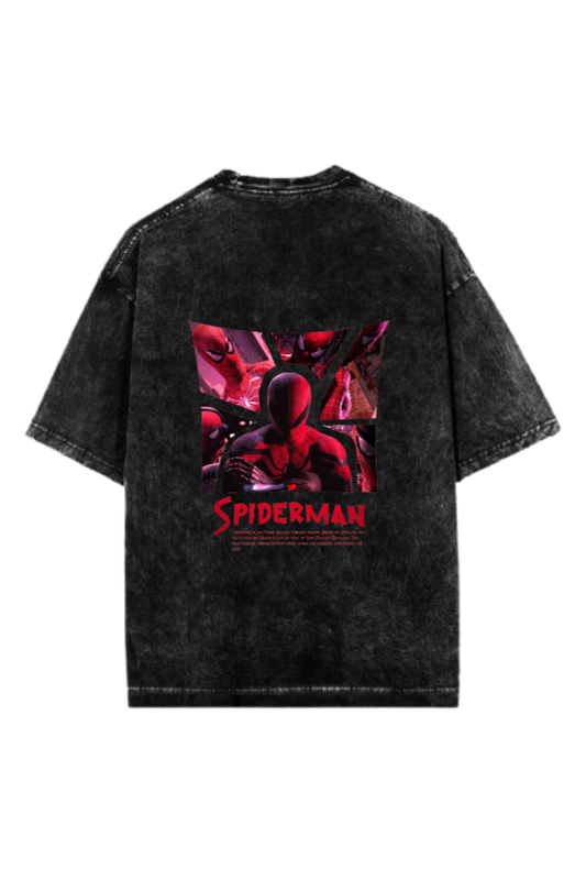 Spiderman t- shirt One Size Washed Back 4