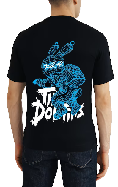 The Doofins One Size t- shirt Black Back 4