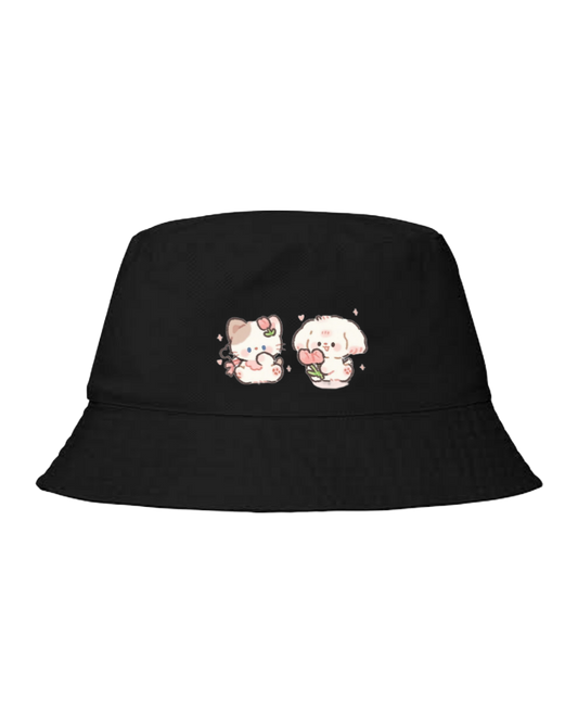 bunny Bucket hat Fishman hat cap Black 4