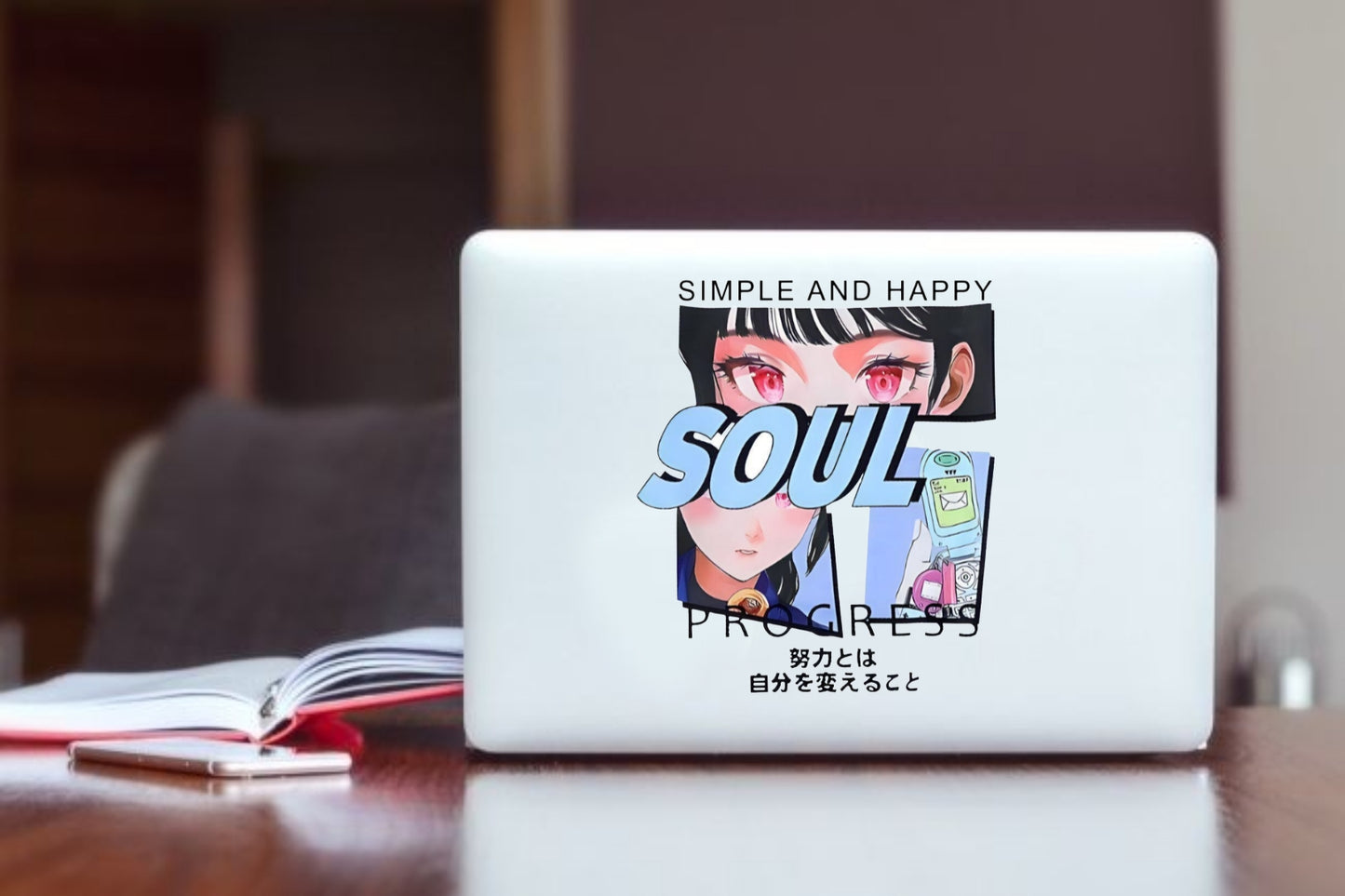 RANDOM ANIME GIRL Laptop Sticker 4