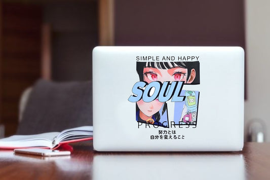 RANDOM ANIME GIRL Laptop Sticker 4