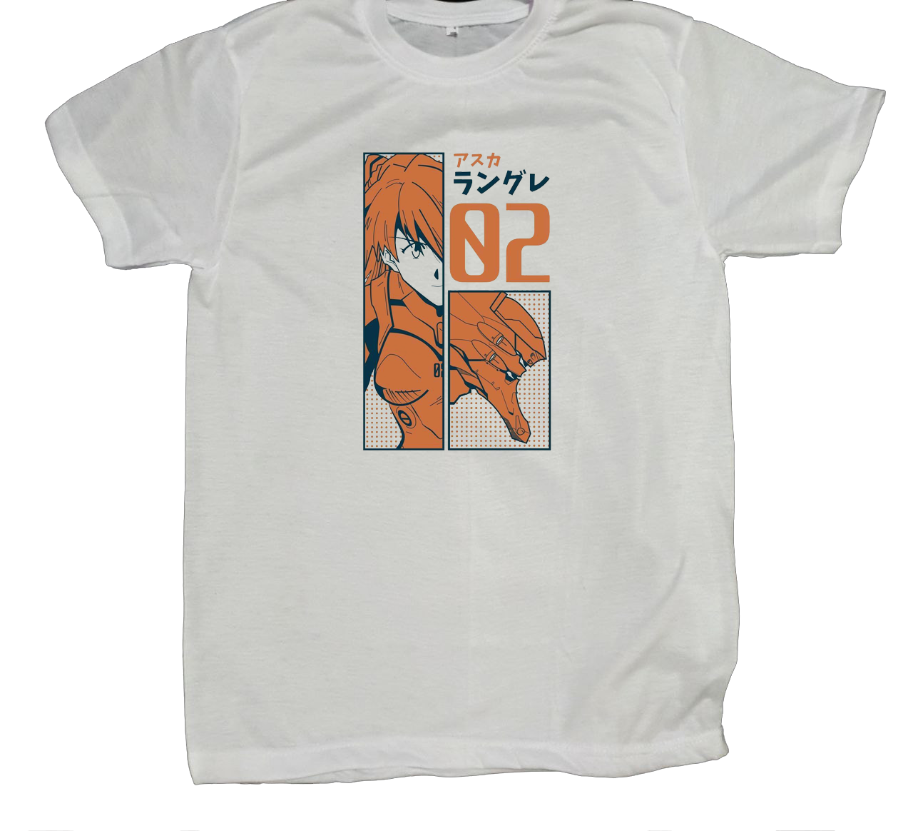 Neon Genesis Evangelion t- shirt fat White 3
