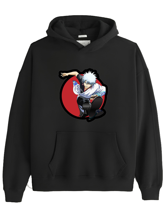 gintama One Size hoodie Black 4