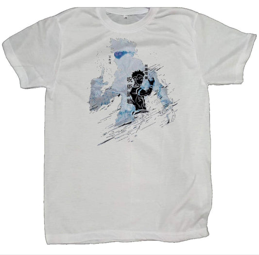 tjujutsu kaisen GOJO fit t- shirt White 6
