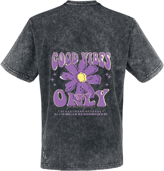 Good Vibes Only t- shirt One Size Washed Back 50