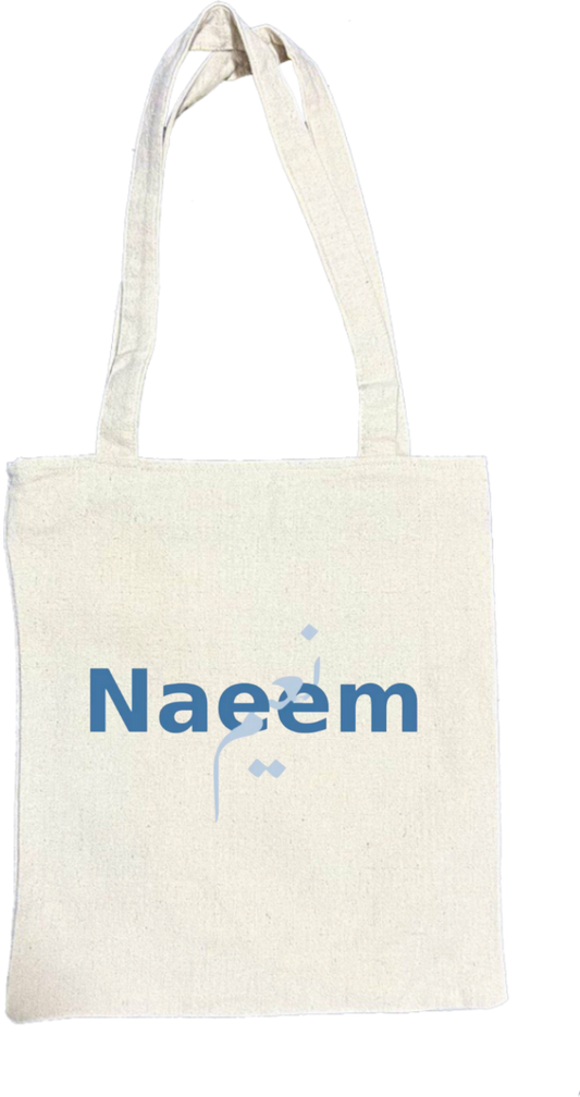 names tote bag beige Naeem 50