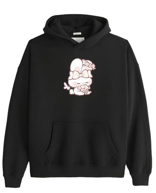 bunny Oversize Hoodie Black 50