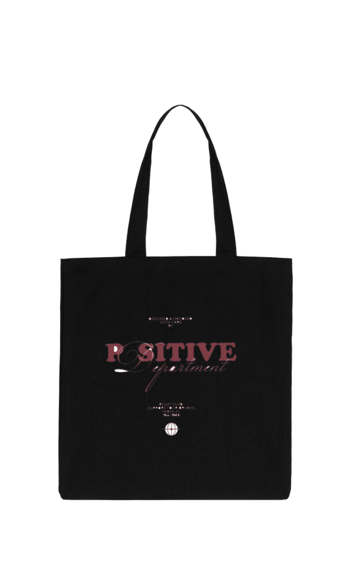 POSITIVE tote bag Black 177