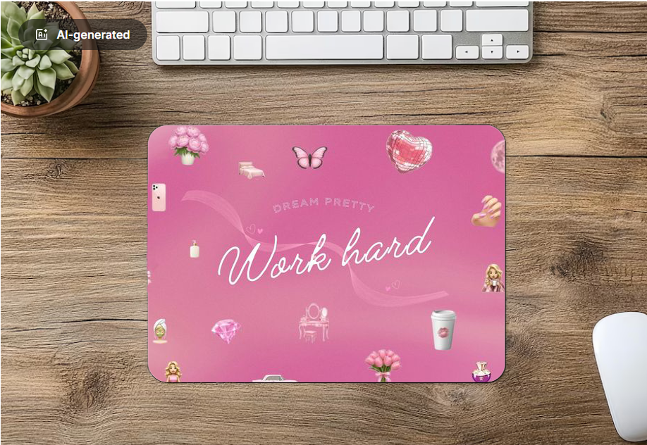 Mouse Pad Work hard