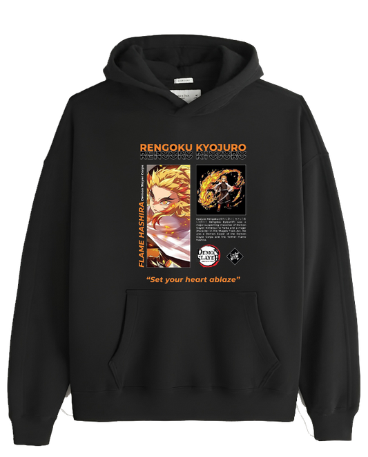 Anime Demon slayer nezuko tanjiro Oversize Hoodie Black 102