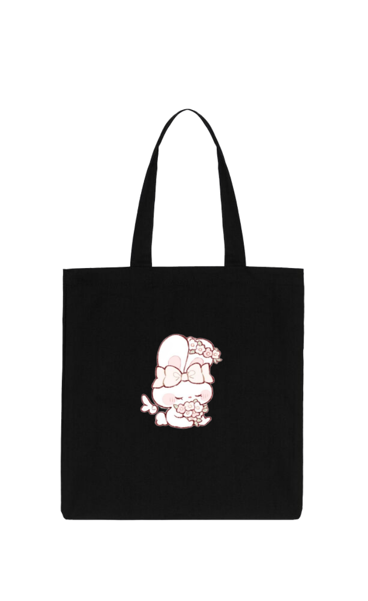 bunny tote bag White 50
