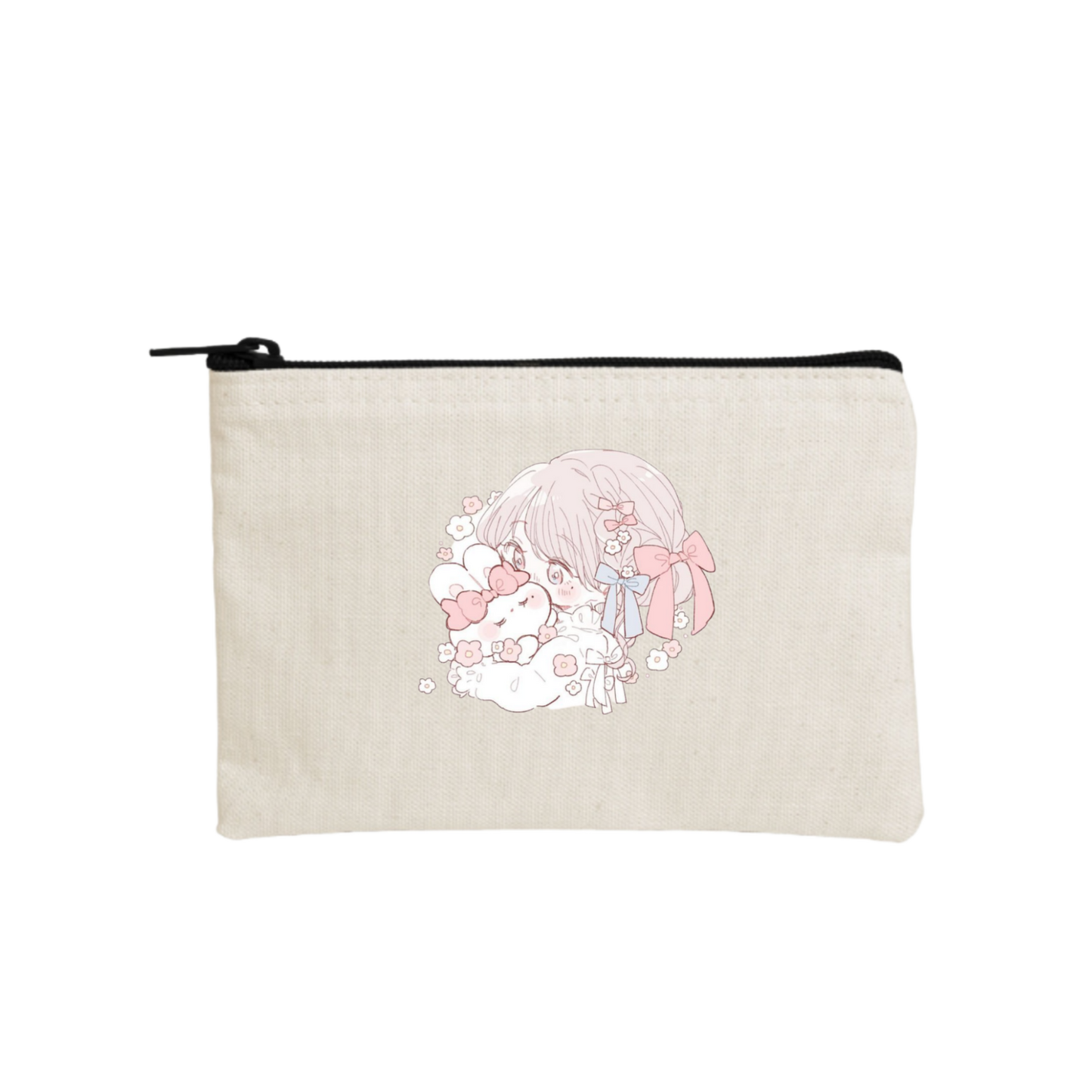bunny wallet pencil case Beige 40