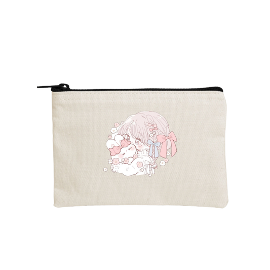 bunny wallet pencil case Beige 40