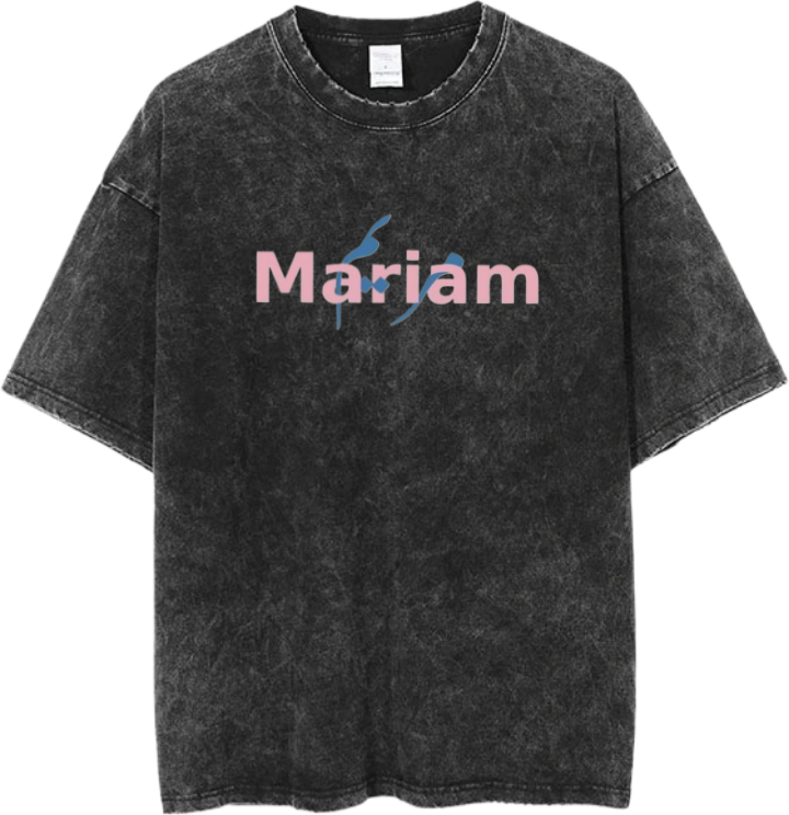 names t- shirt One Size Washed Mariam 50