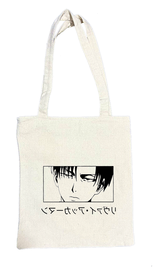 Anime Attack on titan shingeki no kyojin Aot biege tote bag 49