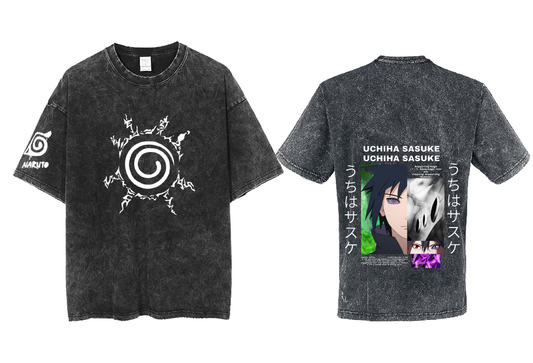 Naruto Shippuden t- shirt One Size Washed Back 50