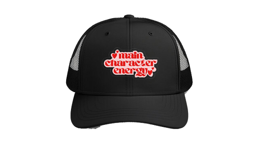 Baseball cap Black Main character energy 50