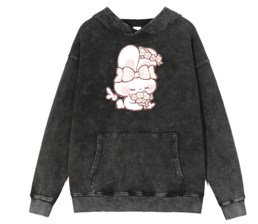 bunny Oversize Hoodie Washed 50