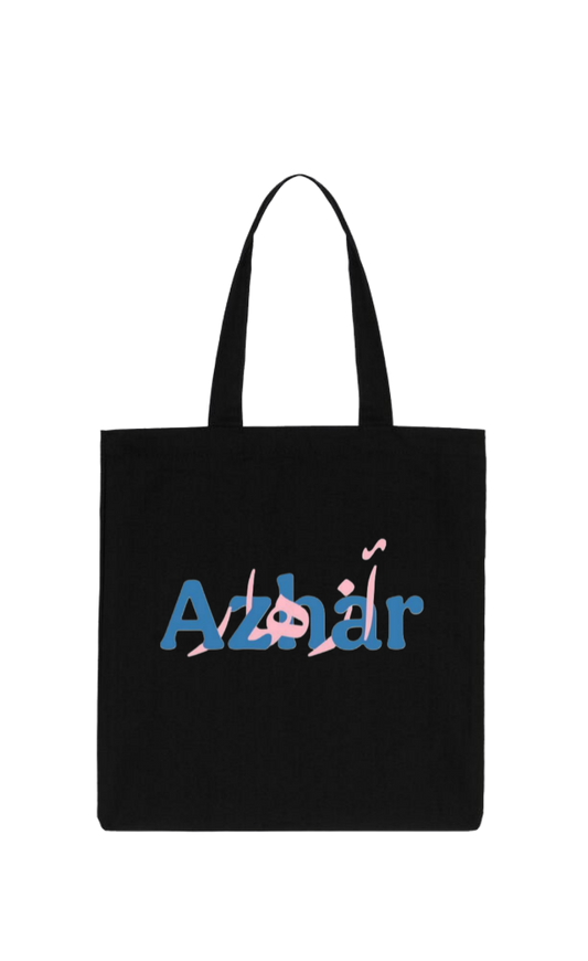 names tote bag Black aizihar 50