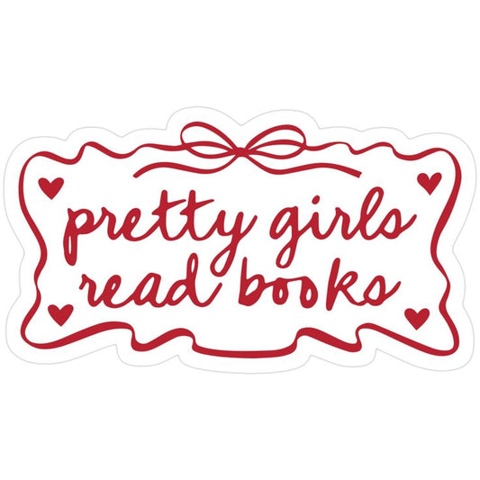 Sticker pretty girls read books 50