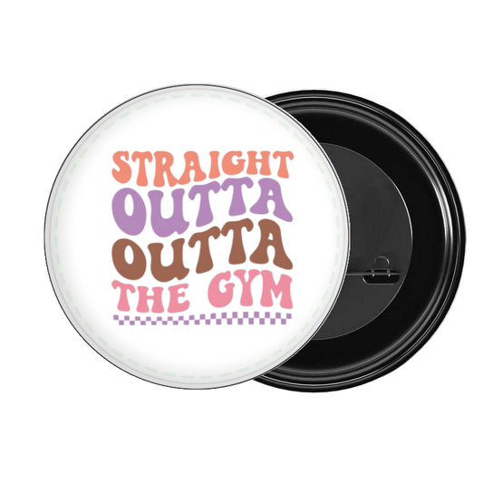 badge pin for bag workout gym pilates 50
